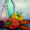 Gemse1, Aqarell, 36 x 48 cm